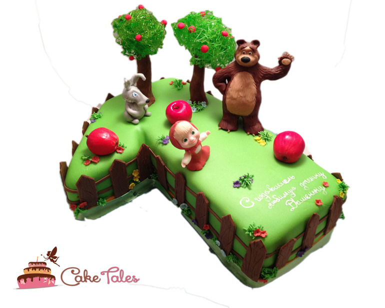 Торт маша и медведь