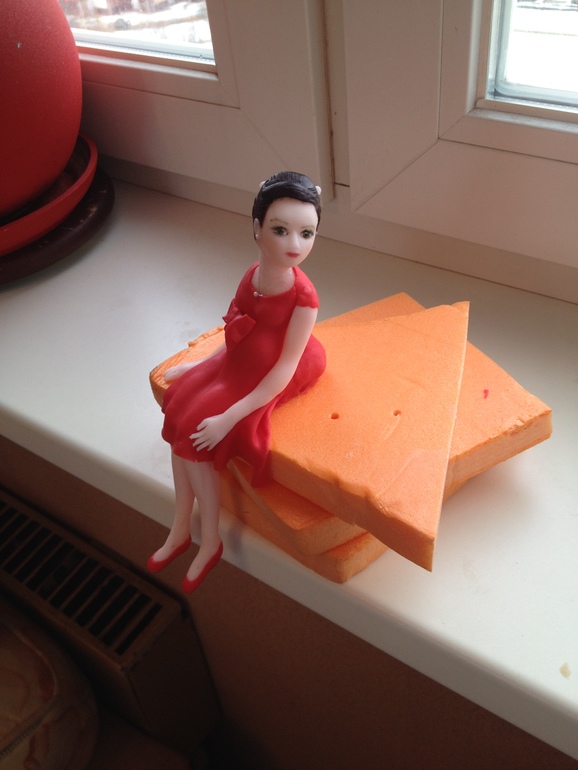 Красно- белый свадебный торт