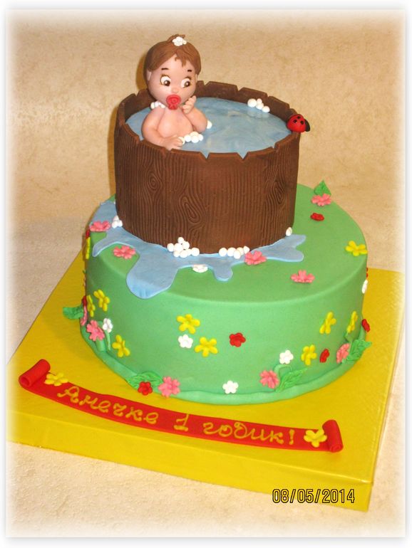 Купание (девочке на годик)