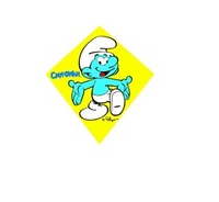 Атрибуты для праздника в стиле Смурфики