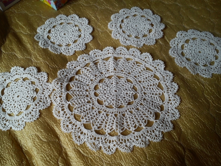 Обмен рукоделочками с Евушкой)))