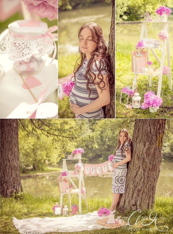 Фотосессия Spring. Части 2 и 3. Беременность.