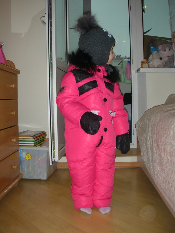 Хвастик. Топ клаер, зимний комбинезон, р-р 104.