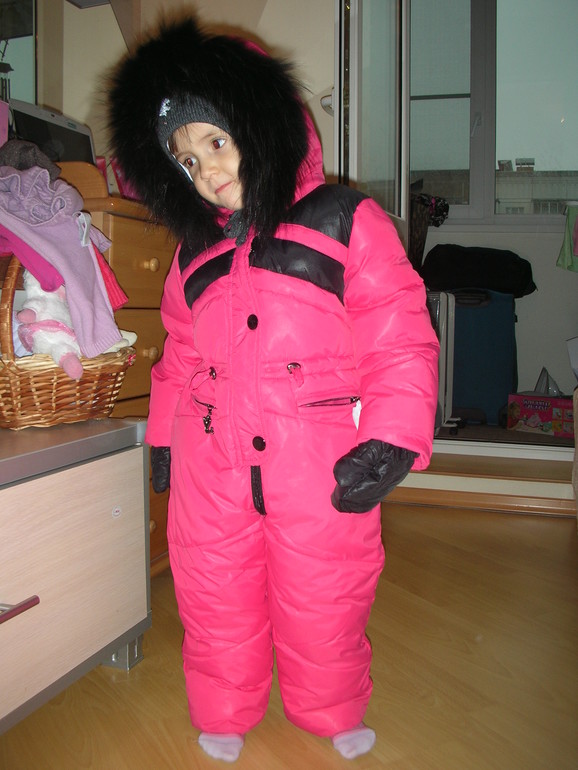 Хвастик. Топ клаер, зимний комбинезон, р-р 104.