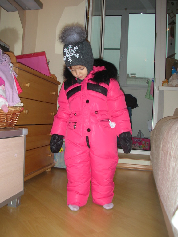 Хвастик. Топ клаер, зимний комбинезон, р-р 104.