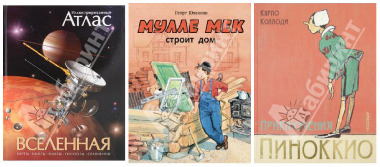Книжные покупки по месяцам.