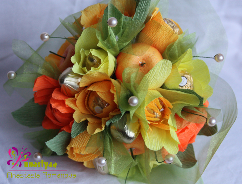 Мои конфетные букеты.