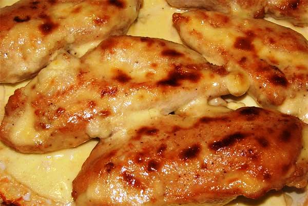 Куриная грудка запеченная в кефире