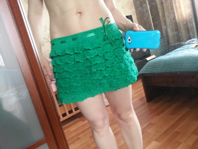 Юбочка крючком