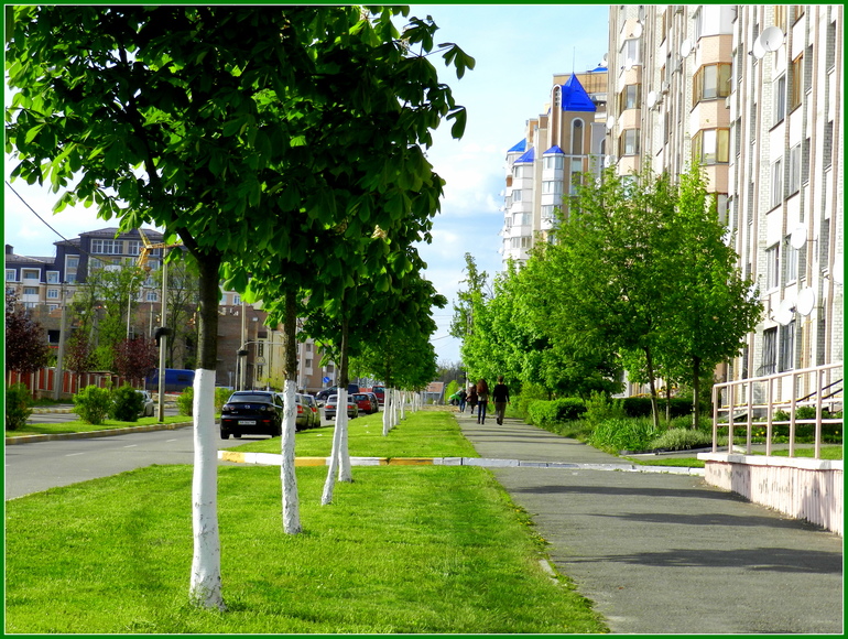 Прогулка по городу. Гляссе.