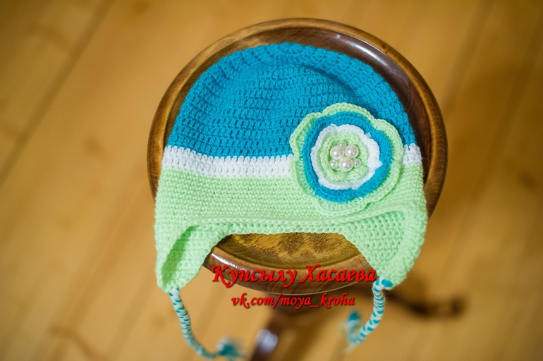 ЯРКАЯ ШАПОЧКА для девочки ОГ 48-52 см