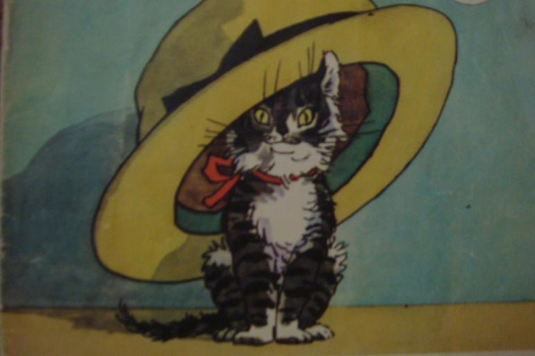 Герои носова живая шляпа. Живая шляпа 1962. Живая шляпа Носова. Кот под шляпой.