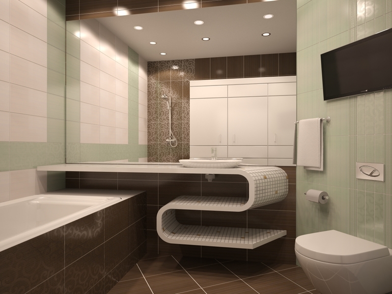 Санузел с ТВ