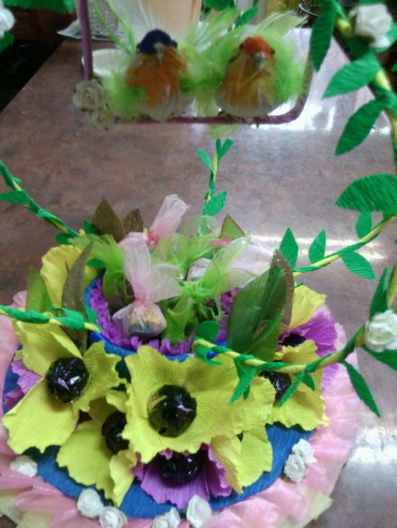 поделки из конфет и не только (мое хобби)