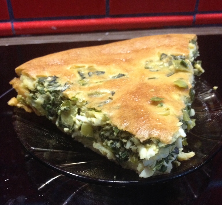 Быстрый пирог на кефире