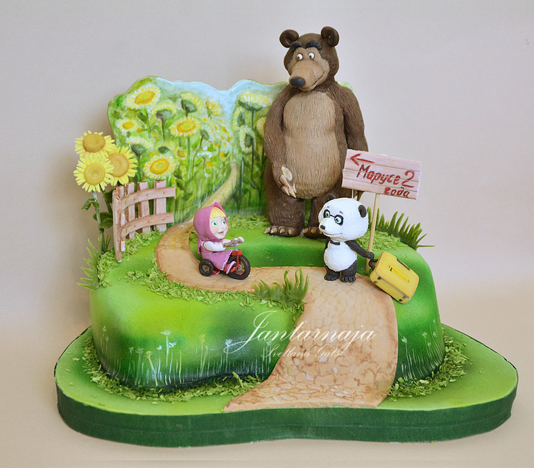 Очень милые аксессуары для вашего волшебного торта - Маша и Медведь