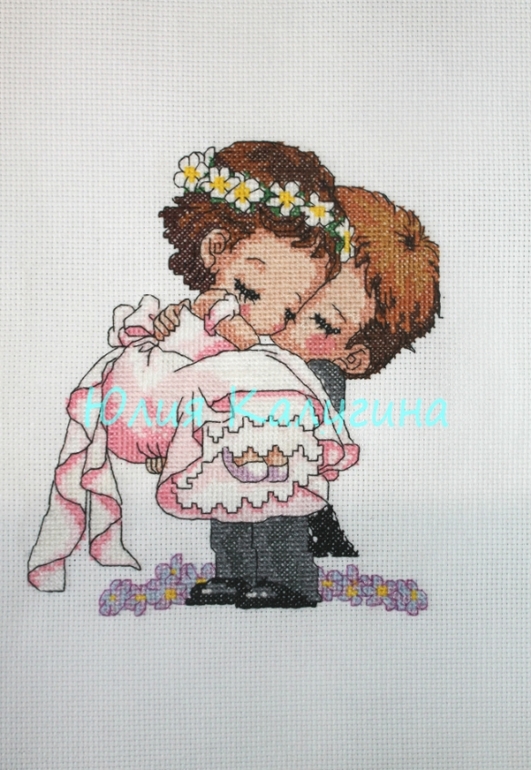 Вышиваю на заказ детские, свадебные метрики многое другое)