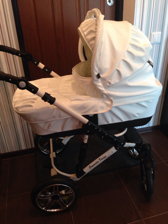 Коляска concordia design glamour кожа