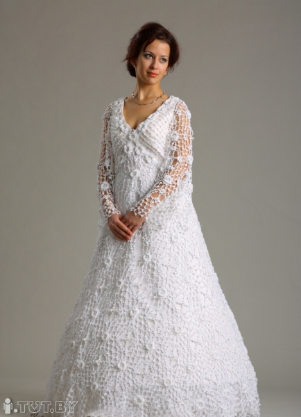 Интересные ажурные свадебные платья. Подборка
