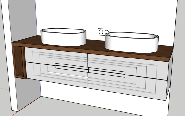 Проект тумбы в ванную