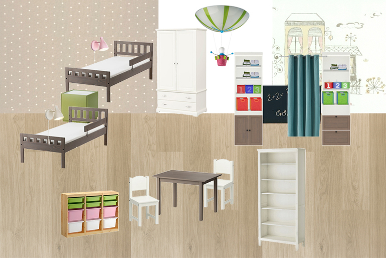 Детская для разнополых двойняшек