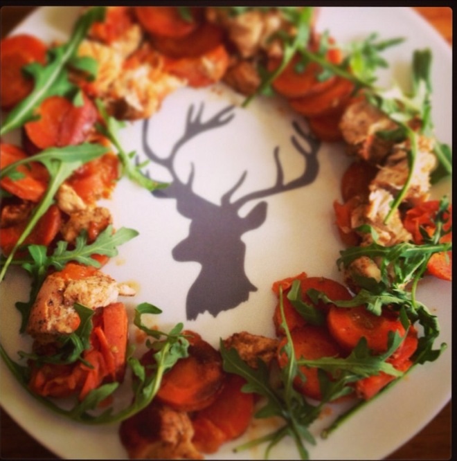 Грудка с овощами