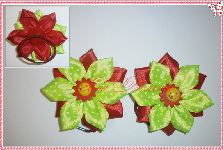 Резиночки и заколочки для принцесс.Авторская работа