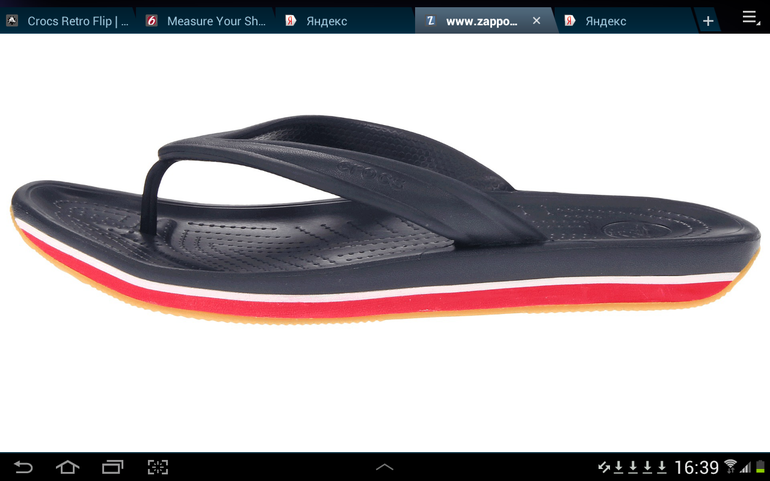 размерность крокс