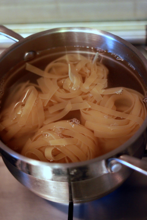 Рыба и паста...