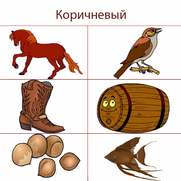 Коричневый цвет в рисунке ребенка - 97 фото