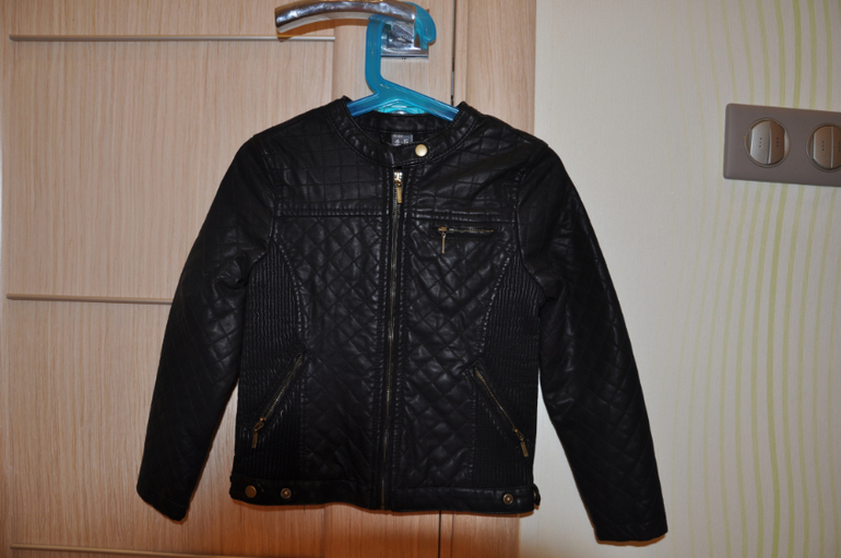 Куртка из эко кожи ZARA р4-5 (110)