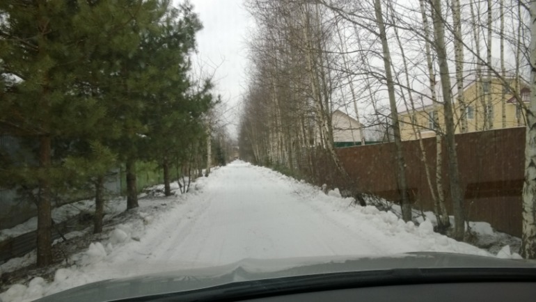 участок с фундаментом