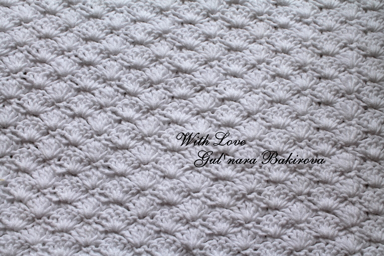 Зефирный плед на выписку из роддома)