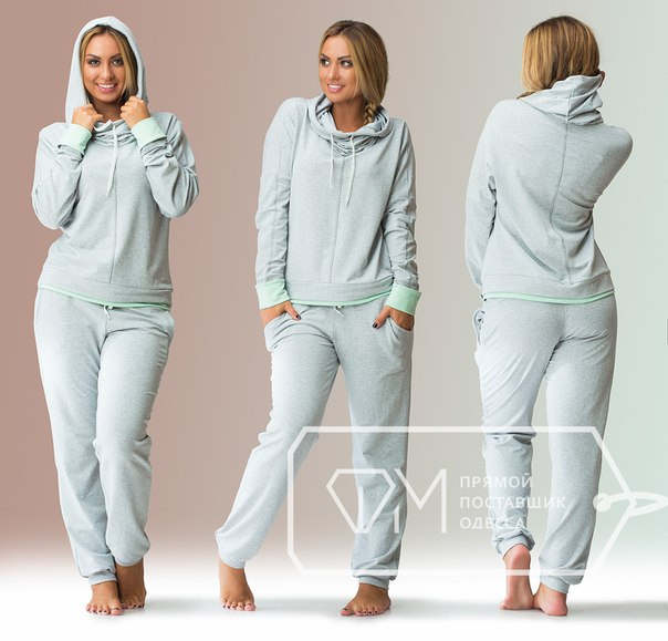 Костюм Х2165 Размеры: 48, 50, 52, 54. Материал: двухнитка, вставка – дайвинг. Длина кофты - 61см. Длина рукава от горловинки - 73см. Длина штанов по внутреннему шву - 78см RUR 1330р.  http://fashion-opt.com/katalog/bolshie-razmerybataly-48r50r52r54r/kostyum-h2165.html #
