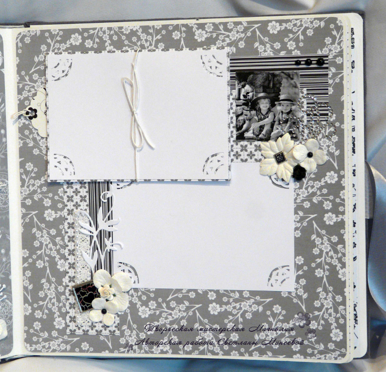 Свадебный комплект в черно-белой гамме