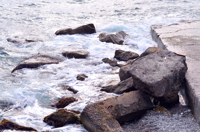 Ялта,набережная,февраль)