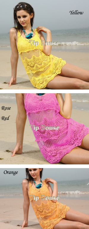 вязанные пляжные туники, 4 цвета, цена 550 руб! сразу на ваш адрес!