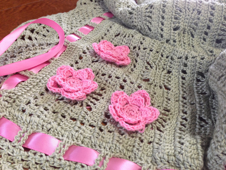 Плед в стиле шебби