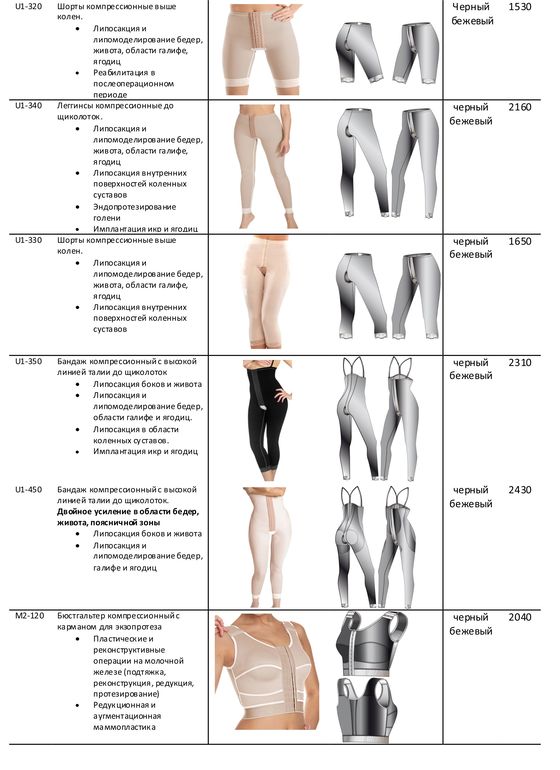 Компрессионное корректирующее и послеоперационное белье VALE*NTO. Собираем 1 выкуп!