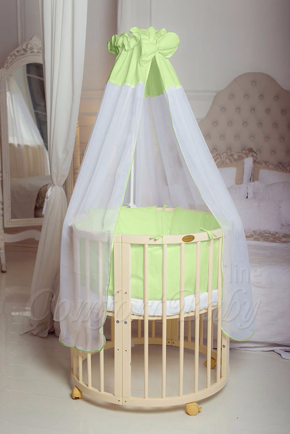 КРОВАТКА- ТРАНСФОРМЕР "COMFORT BABY" .Цена: 25 000 руб.  ХАРАКТЕРИСТИКИ:  возраст детей: 0-5 лет  габариты модели (Д х Ш х В): 1) колыбельки: 78*76*81 см  2) овальной кроватки: 128*76*81 cм  матрас приобретается отдельно.  максимальная нагрузка: 120 кг  Материал: изготавливается только из настоящего массива бука высшего сорта.  сборка: кровать в разобранном виде, простота сборки, инструкция по сборке на русском языке  продукция сертифицирована  производство: Россия  гарантия: 2 года   Дополнительные характеристики: 4 положения по высоте (расстояние положения дна от пола без колес: 1см, 12см, 37см, 57см; расстояние между отверстиями снизу-наверх: 12см, 15см, 20см.); 3 прутика - съемные.  КОНМПЛЕКТАЦИЯ:  1-я ступень - круглая кроватка  2-я ступень - овальная кроватка  3-я ступень - диванчик  4-я ступень - манеж  5-я и 6-я ступени - 2 кресла и столик  7-я ступень - пеленальный столик  ДОПОЛНИТЕЛЬНЫЕ ОПЦИИ:  Комплект постельный "Classic" +6950 руб.  Комплект постельный "Colorit" + 11990 руб.  Фирменный держатель для балдахина +790 руб.  Комплект цельных матрасов " Холкон"/ "Кокос" (круглый+овальный) +8490 руб  Маятник "ComfortBaby Pendulum" 2 в 1+6990 руб.
