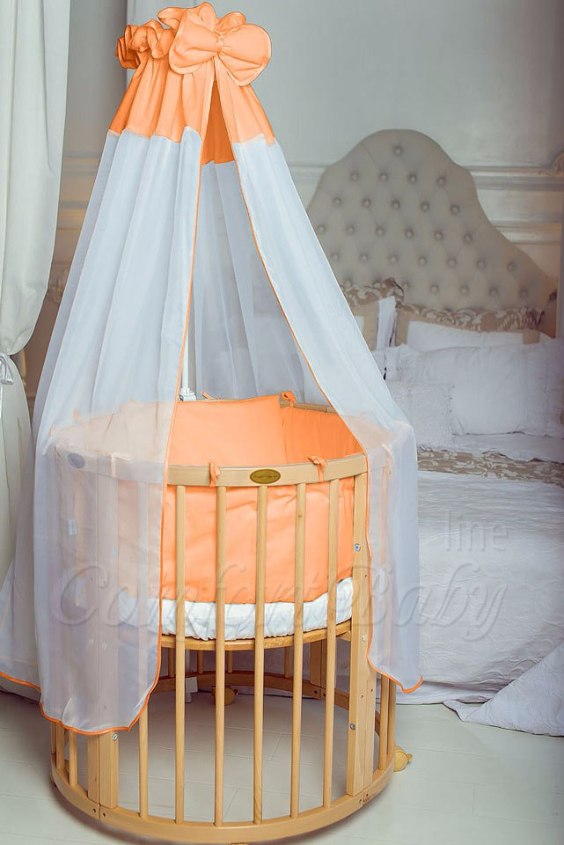 КРОВАТКА- ТРАНСФОРМЕР "COMFORT BABY" .Цена: 25 000 руб.  ХАРАКТЕРИСТИКИ:  возраст детей: 0-5 лет  габариты модели (Д х Ш х В): 1) колыбельки: 78*76*81 см  2) овальной кроватки: 128*76*81 cм  матрас приобретается отдельно.  максимальная нагрузка: 120 кг  Материал: изготавливается только из настоящего массива бука высшего сорта.  сборка: кровать в разобранном виде, простота сборки, инструкция по сборке на русском языке  продукция сертифицирована  производство: Россия  гарантия: 2 года   Дополнительные характеристики: 4 положения по высоте (расстояние положения дна от пола без колес: 1см, 12см, 37см, 57см; расстояние между отверстиями снизу-наверх: 12см, 15см, 20см.); 3 прутика - съемные.  КОНМПЛЕКТАЦИЯ:  1-я ступень - круглая кроватка  2-я ступень - овальная кроватка  3-я ступень - диванчик  4-я ступень - манеж  5-я и 6-я ступени - 2 кресла и столик  7-я ступень - пеленальный столик  ДОПОЛНИТЕЛЬНЫЕ ОПЦИИ:  Комплект постельный "Classic" +6950 руб.  Комплект постельный "Colorit" + 11990 руб.  Фирменный держатель для балдахина +790 руб.  Комплект цельных матрасов " Холкон"/ "Кокос" (круглый+овальный) +8490 руб  Маятник "ComfortBaby Pendulum" 2 в 1+6990 руб.