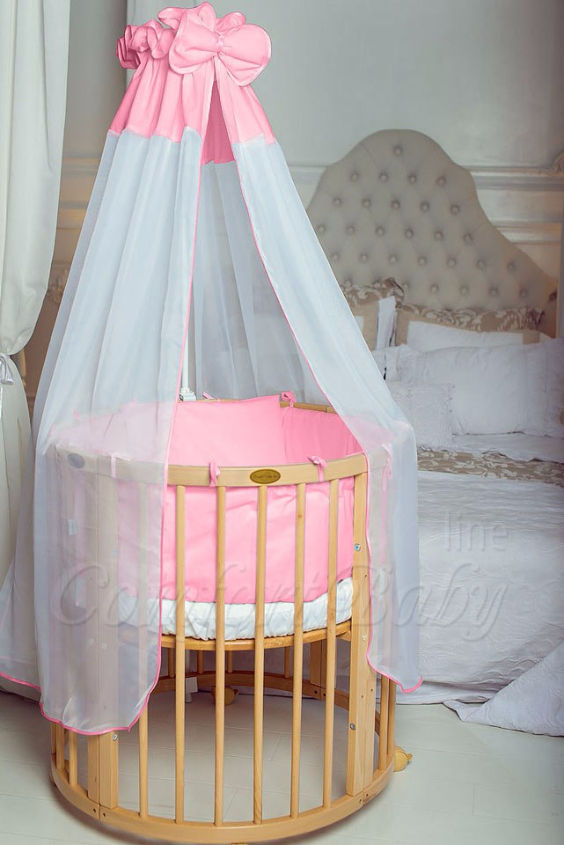 КРОВАТКА- ТРАНСФОРМЕР "COMFORT BABY" .Цена: 25 000 руб.  ХАРАКТЕРИСТИКИ:  возраст детей: 0-5 лет  габариты модели (Д х Ш х В): 1) колыбельки: 78*76*81 см  2) овальной кроватки: 128*76*81 cм  матрас приобретается отдельно.  максимальная нагрузка: 120 кг  Материал: изготавливается только из настоящего массива бука высшего сорта.  сборка: кровать в разобранном виде, простота сборки, инструкция по сборке на русском языке  продукция сертифицирована  производство: Россия  гарантия: 2 года   Дополнительные характеристики: 4 положения по высоте (расстояние положения дна от пола без колес: 1см, 12см, 37см, 57см; расстояние между отверстиями снизу-наверх: 12см, 15см, 20см.); 3 прутика - съемные.  КОНМПЛЕКТАЦИЯ:  1-я ступень - круглая кроватка  2-я ступень - овальная кроватка  3-я ступень - диванчик  4-я ступень - манеж  5-я и 6-я ступени - 2 кресла и столик  7-я ступень - пеленальный столик  ДОПОЛНИТЕЛЬНЫЕ ОПЦИИ:  Комплект постельный "Classic" +6950 руб.  Комплект постельный "Colorit" + 11990 руб.  Фирменный держатель для балдахина +790 руб.  Комплект цельных матрасов " Холкон"/ "Кокос" (круглый+овальный) +8490 руб  Маятник "ComfortBaby Pendulum" 2 в 1+6990 руб.