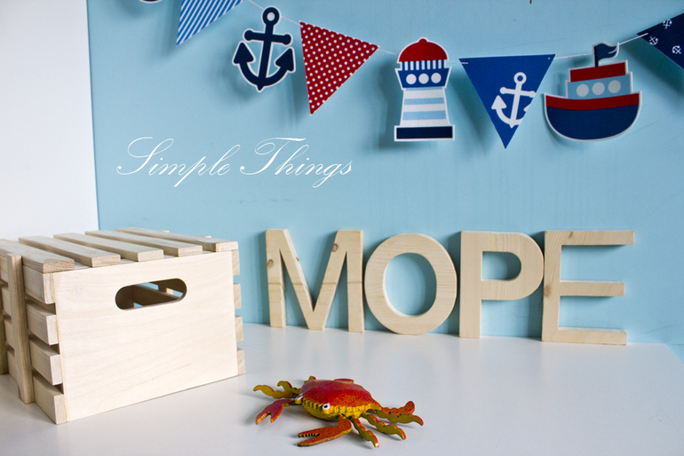 Деревянный ящик. Море. Wood Box Sea. Simple Things Shop