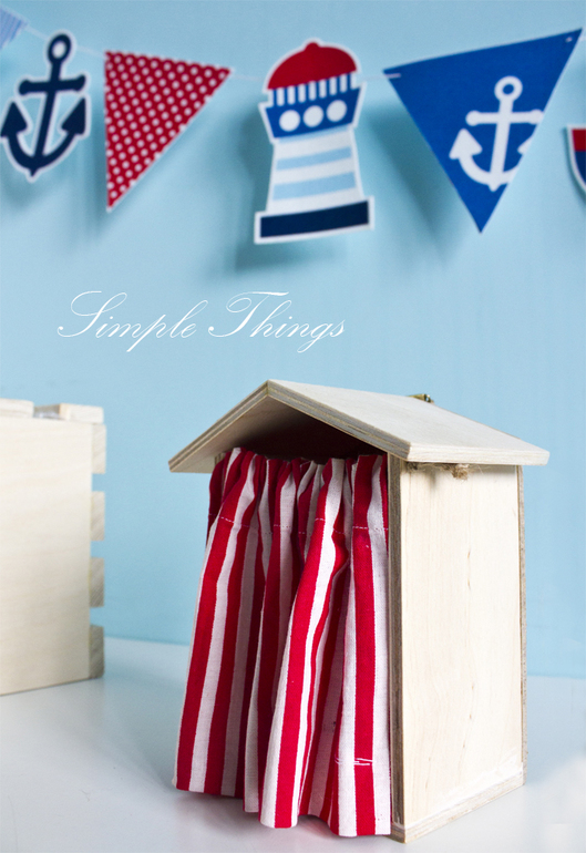 Деревянный ящик. Море. Wood Box Sea. Simple Things Shop