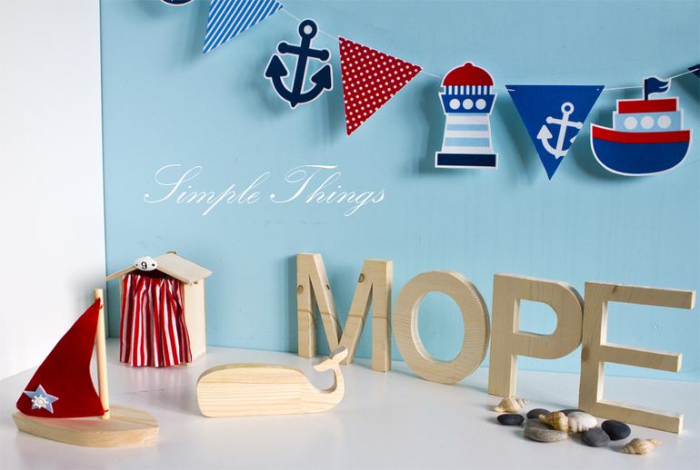 Деревянный ящик. Море. Wood Box Sea. Simple Things Shop