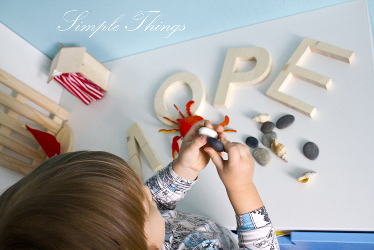 Деревянный ящик. Море. Wood Box Sea. Simple Things Shop