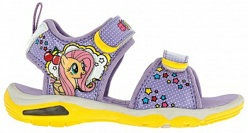 Босоножки CROSSWAY "MY LITTLE PONY" 6764C сиреневый 24-29
Отделка верха: синтетичесиреневый 
Материал подкладки: текстиль, хлопок
Материал подошвы: термопластичная резина
Стелька: натуральная кожа
Особенности: Подсводник;Хлопковая подкладка