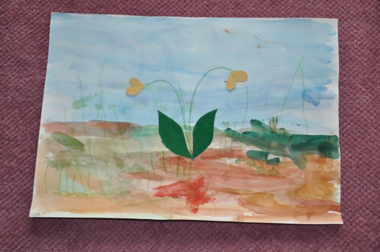 Наши рисунки (из студии) Анюта 3г.