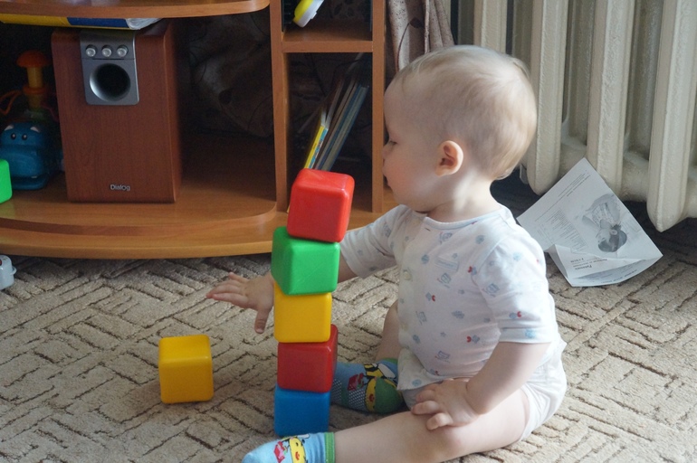 Наши занятия от года до 1,5