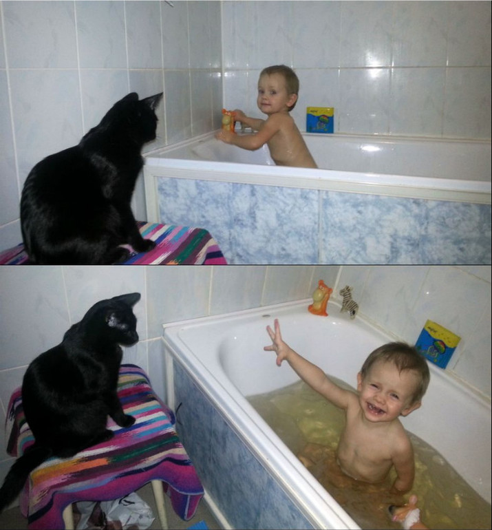 Лера и кот